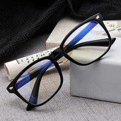 Transparent Computer Glasses Big Frame Anti Light Protective Glasses
