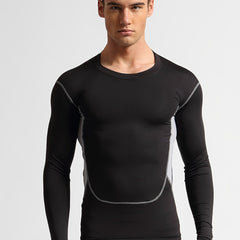 Men's Stylish Compression Shirt High Stretch Top For Outdoor Fitness