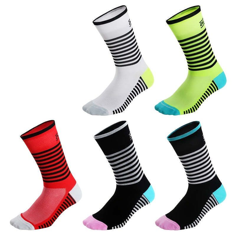 Men's Outdoor Wear-resistant Mid-calf Socks for Cycling Running