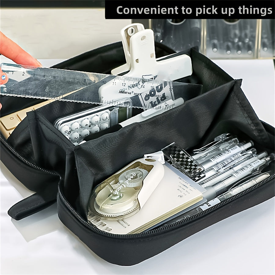 Large Capacity Storage Bag Pencil Case Stationery Box Makeup Bag