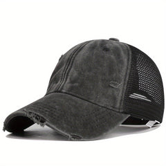 Mesh Baseball Cap Trucker Hat Sunshade Adjustable Hip Hop Outdoor Casual