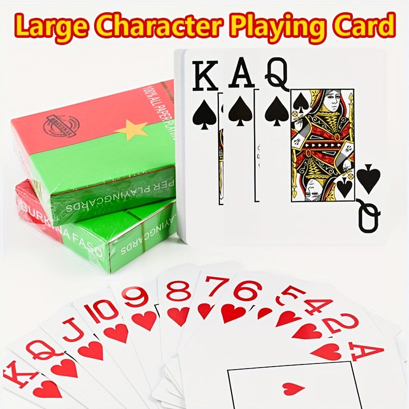 2pcs Large Font Playing Cards Large Font Poker Cards