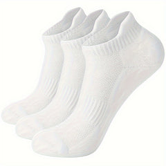 Men's Mid Crew Sport Socks 3-Pack Nylon Blend for Basketball Running