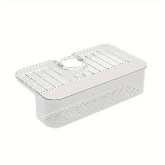 Faucet Splash-proof Sink Drain Rack Large Capacity Kitchen Drain Basket