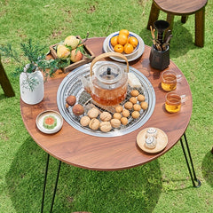Portable Folding Stove Table for Camping Outdoor Barbecue