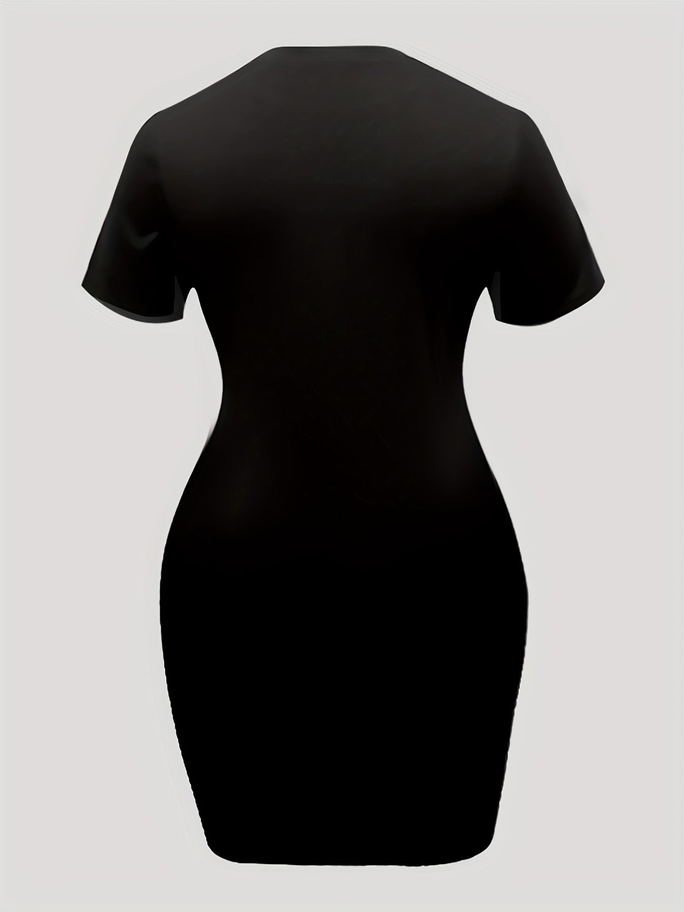 Cat Print Short Sleeve Tee Dress