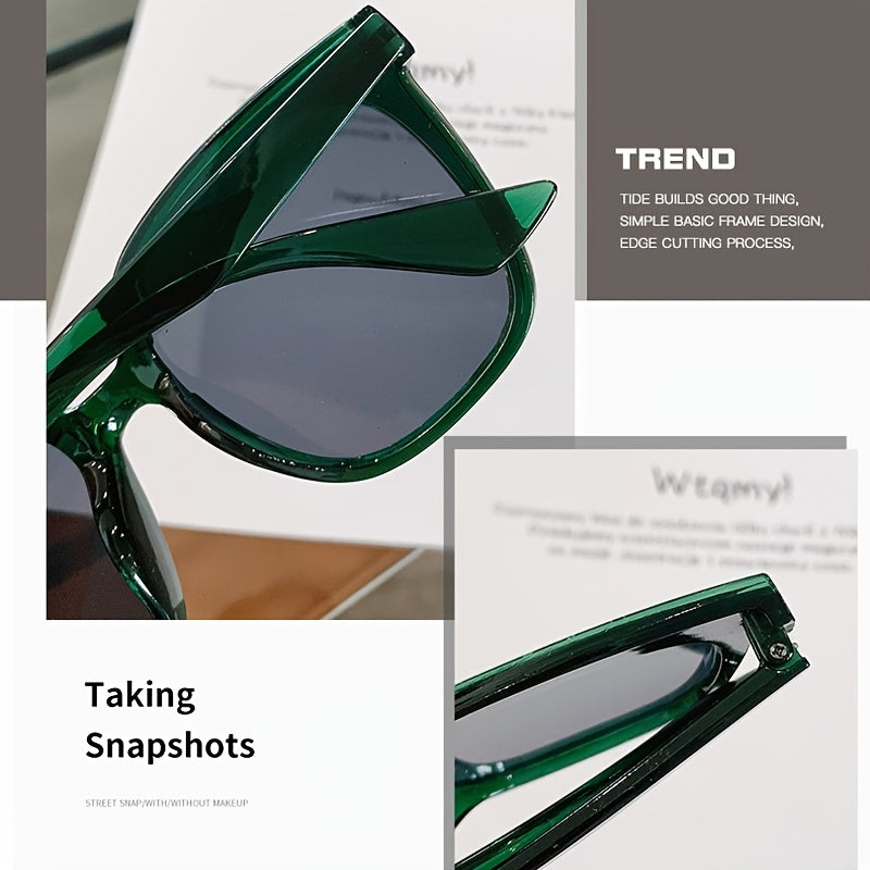 Oversized Cat Eye Sunglasses Square Frame Glasses UV400