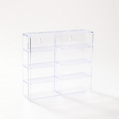 Car Model Storage Box Stackable Wall Mountable Display Rack Clear Grey