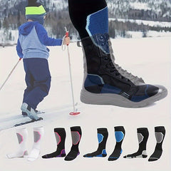 Kids Skiing Socks Thickened Breathable Quick Drying Non Slip Sweat Absorbing