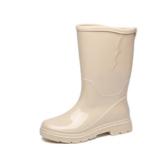 Women's Mid Calf Rain Boots Waterproof Non Slip Shoes