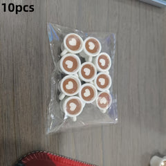 Heart Shaped Coffee Cup Set with Beans