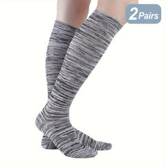 Bamboo Fiber Sports Compression Socks, 2 Pairs