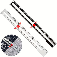 Metal Sliding Guage Sewing Measuring Tool For Quilting And Sewing
