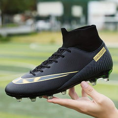 Men's AG Soccer Cleats Lightweight Non Slip & Lace Up Sports Shoes