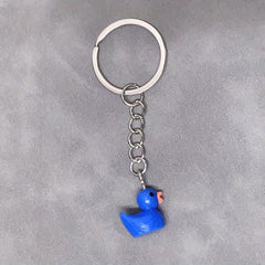7pcs Duck Keychain Bag Pendant Resin Yellow Duck Accessories
