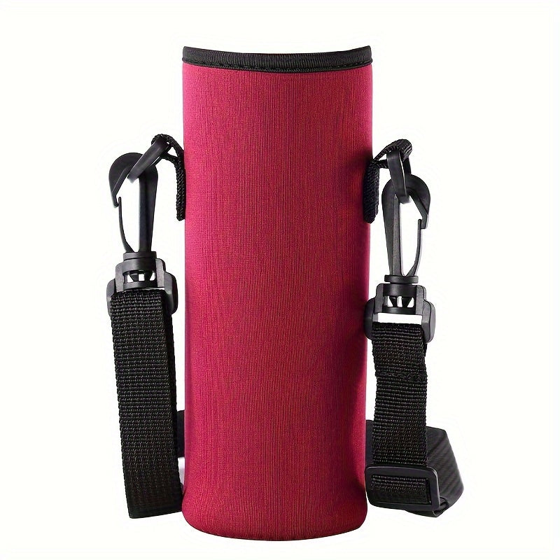 Reusable Water Bottle Bag Adjustable Strap Crossbody Sleeve Outdoor