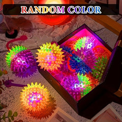 LED Light Fingertip Ball Relief Pressure Rubber Sensory Toy