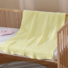 Baby Cotton Gauze Bath Towel Newborn Seersucker Quilt