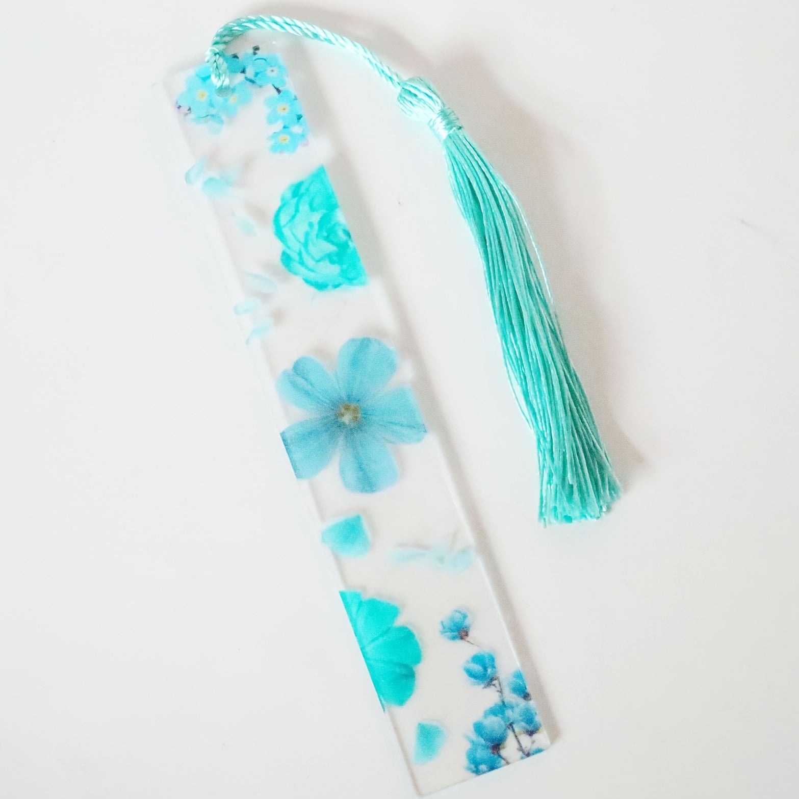 Transparent Acrylic Bookmark Flower Bookmark Student Learning Supplies