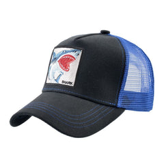 Unisex Shark Embroidery Baseball Cap for Outdoor Sport