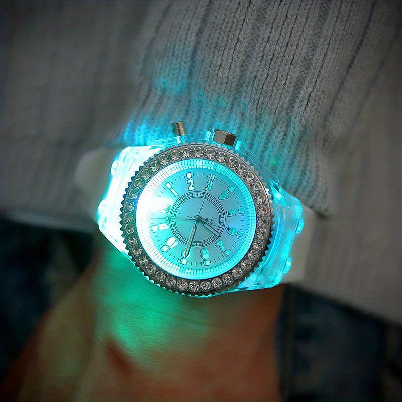 Colorful Luminous Couple Watch Party Sports Quartz Watch