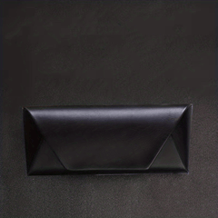 Men's Vintage Brown PU Leather Myopia Glasses Case