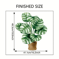 Potted Green Plants Wall Stickers Leaves Wall Posters Decorations