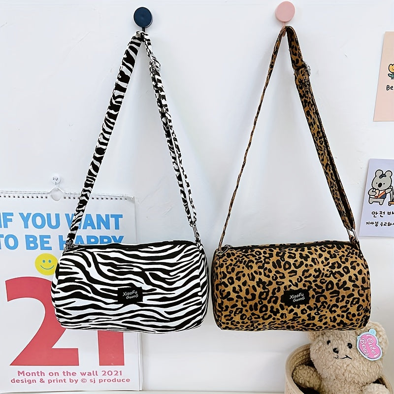 Kids Leopard Print Bucket Bag Crossbody