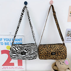 Kids Leopard Print Bucket Bag Crossbody