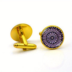 Notre Dame De Paris Cufflinks French Men's Shirt Cuff Studs