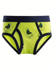 5pcs Boys Car Dinosaur Rocket Briefs Underwear Cozy Comfortable