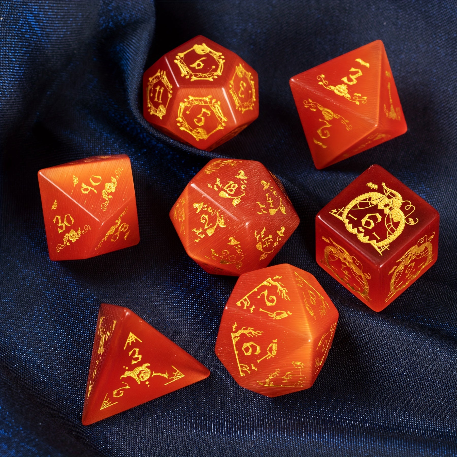 Simulated Opal Gem Dice for TRPG Cthulhu Games