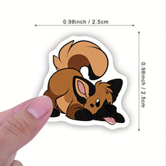 500pc Dog Cartoon Vinyl Stickers Roll - Funny Animal Pet Stickers