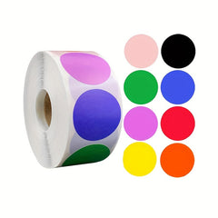 500pcs Colorful Dot Stickers Round Classification Sealing Stickers