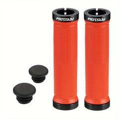MTB Handlebar Grips Aluminum Locking Non-slip Shock Absorption
