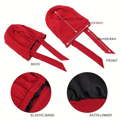 Satin Lined Hijab Cap Pre Tied Turban Women Elastic Cotton Head Wrap
