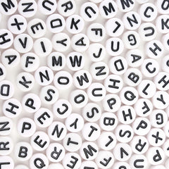 100pcs Mixed Letter Acrylic Beads for Jewelry Making