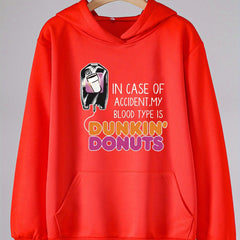 Dunkin' Donuts Print Hoodies Casual Sweatshirt