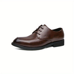 Men's Round Toe Lace Up Derby Shoes Wear resistant Non Slip Formal Shoes