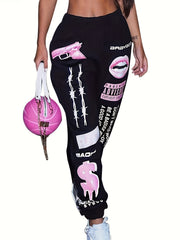 Y2K Streetwear Sweatpants Casual Sports Pants Women's Clothing