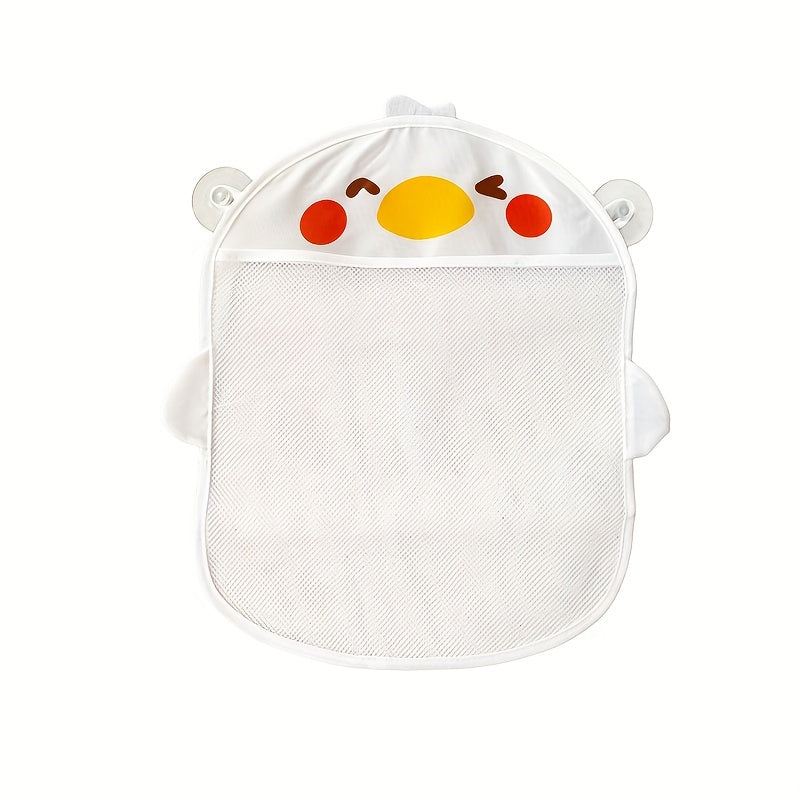 Waterproof Cartoon Baby Bath Storage Net Bag with Suction Cup
