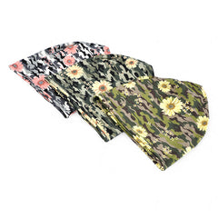 Vintage Bohemian Style Fleece Knitted Hat & Scarf Set