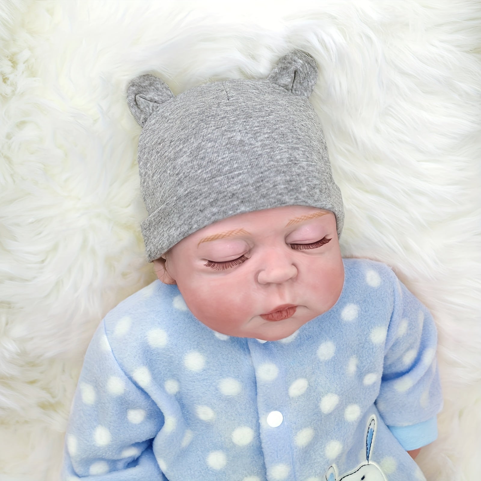 1pc Newborn Cotton Baby Beanie Hats Female Hat Baby Hat 0 6 Months