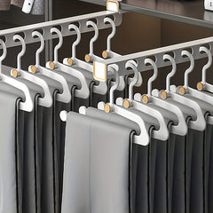 5pcs Trouser Hangers with Built-in Storage Gods Shaped Trouser Clips