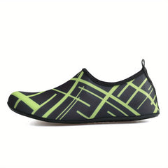Men's Stripped Water Shoes Summer Casual Slip On Shoes