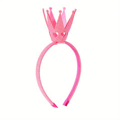 Glitter Crown Hair Hoop Holiday Princess Headbands Baby Girls Hair Accessories