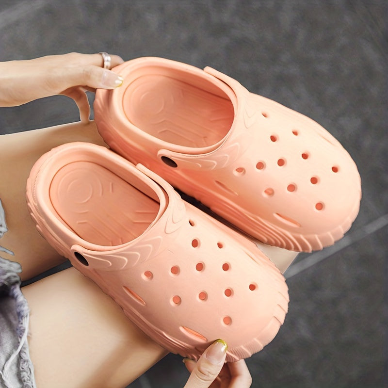 Women's Hollow Out Platform Clogs Slide Sandals