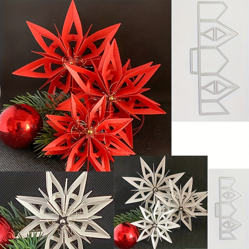 Triangular Flower Metal Cutting Dies for Scrapbooking DIY Cards Stencil
