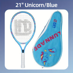 SALYWEE Aluminum Carbon Tennis Racket with Bag for Beginners