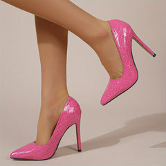 Sexy Plaid Stiletto Heels Pointed Toe Pumps